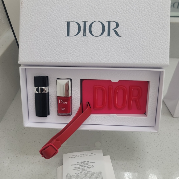 Dior Lipstick and Nail Polish Set with Red Tag - Picture 1 of 4
